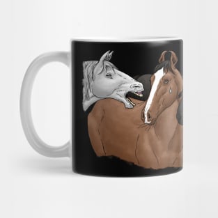 Gossiping Horses Mug